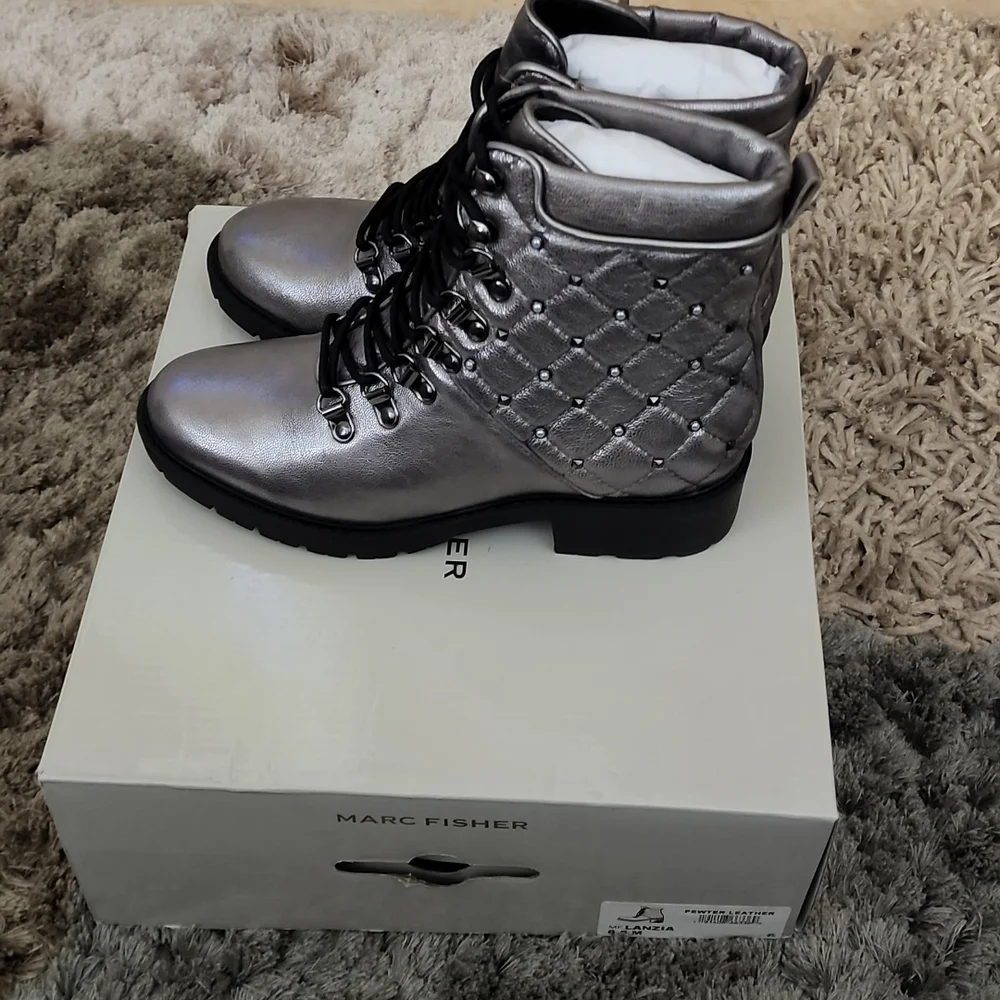 New Marc Fisher Lanzia Combat Boot - Picture 3 of 6